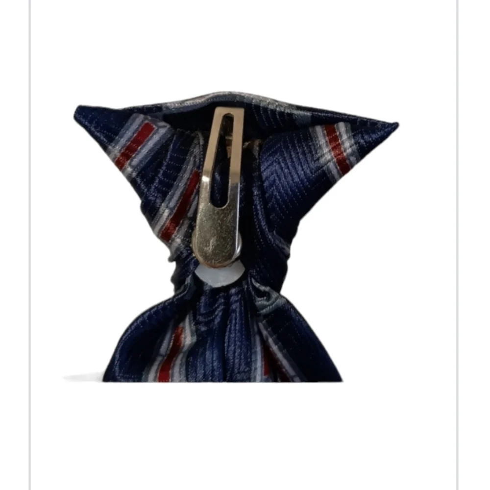 George Blue Red And Grey Clip On Tie Boys 15 X 2.25 Inches